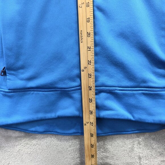 Patagonia Hoodie Jacket Womens Medium Blue Polartec Power Stretch Zip Fleece - Picture 9 of 11